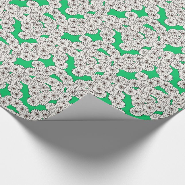 Art-Deco-Blume Geschenkpapier (Ecke)