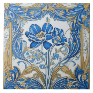 Art Deco Blume Jugendstil Florenz Fliese
