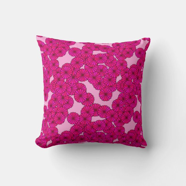 Art-Deco-Blume Kissen (Vorderseite)