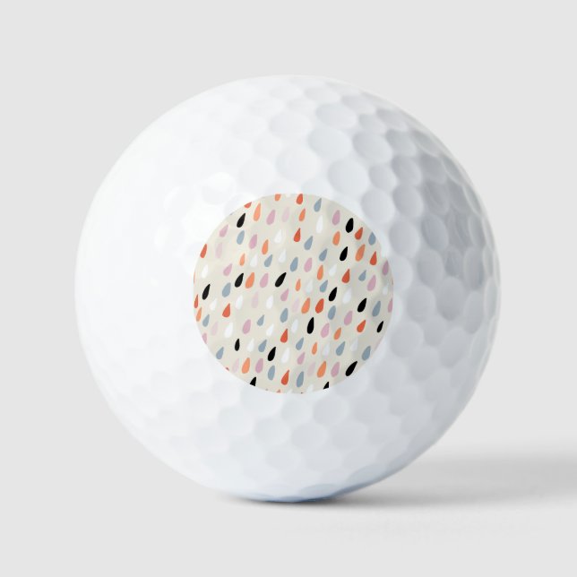 Art Deco Blume: Moderne Nahtlose Golfball (Vorderseite)