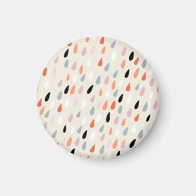 Art Deco Blume: Moderne Nahtlose Magnet (Vorne)