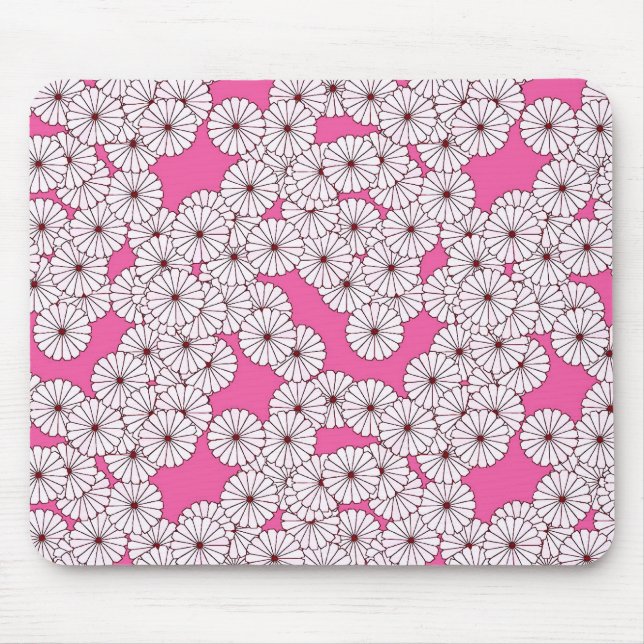 Art-Deco-Blume Mousepad (Vorne)
