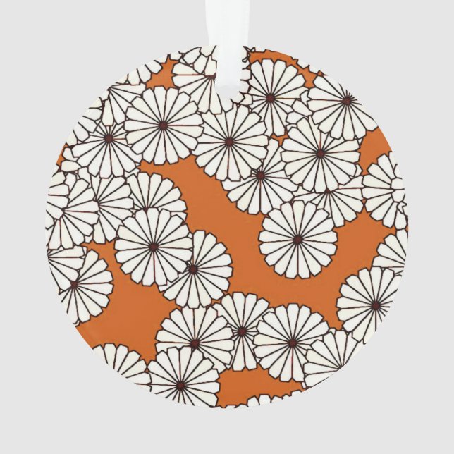 Art-Deco-Blume Ornament (Rückseite)