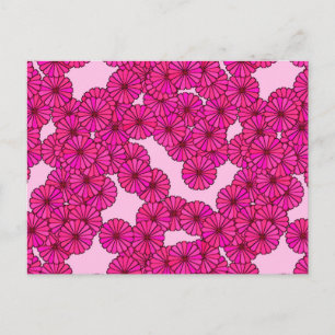 Art-Deco-Blume Postkarte