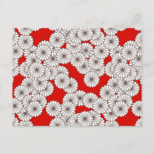 Art-Deco-Blume Postkarte