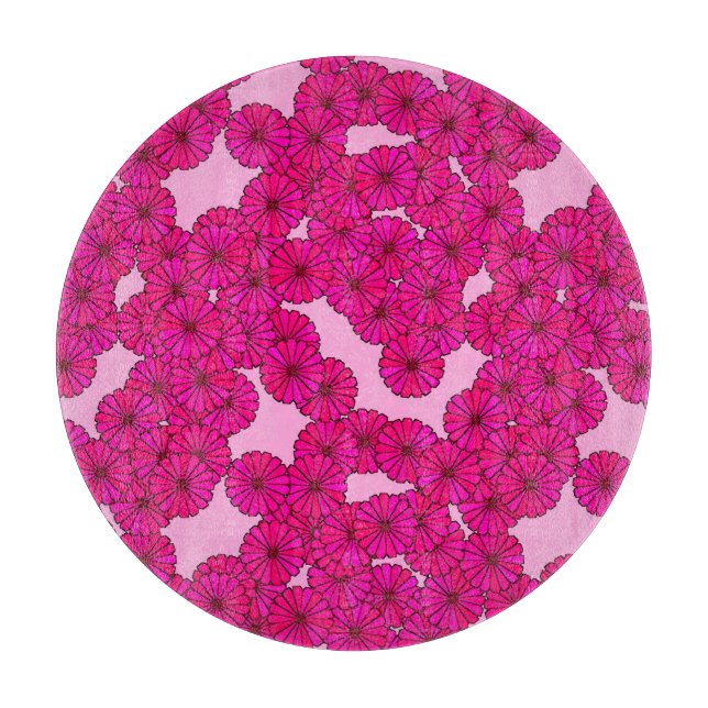Art-Deco-Blume Schneidebrett (Vorderseite)