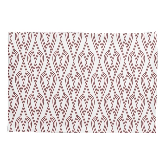 Art Deco Blumenbeete Kissenbezug (Rückseite)