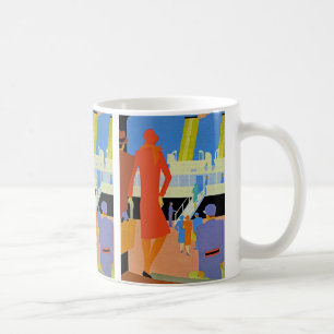 Art Deco Boarding Kaffeetasse