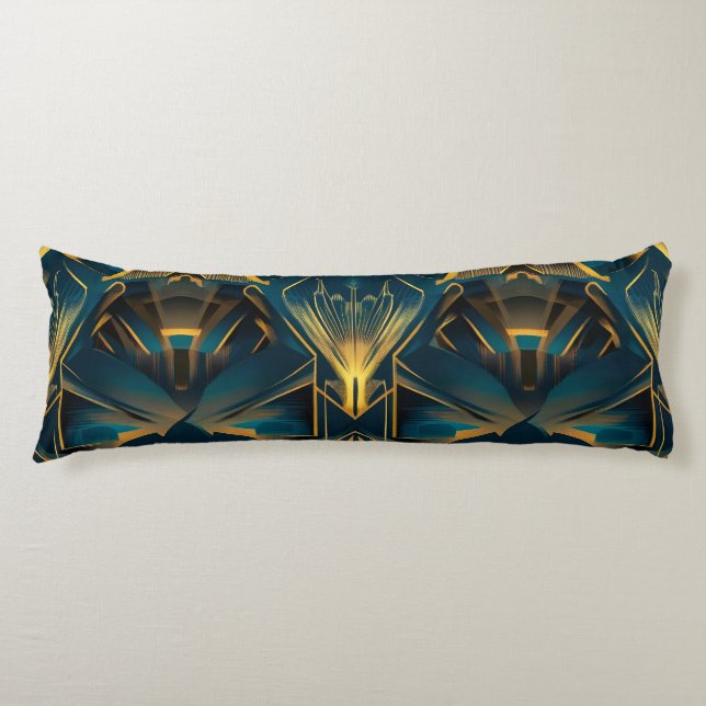 Art Deco Body Pillow Seitenschläferkissen (Vorderseite)