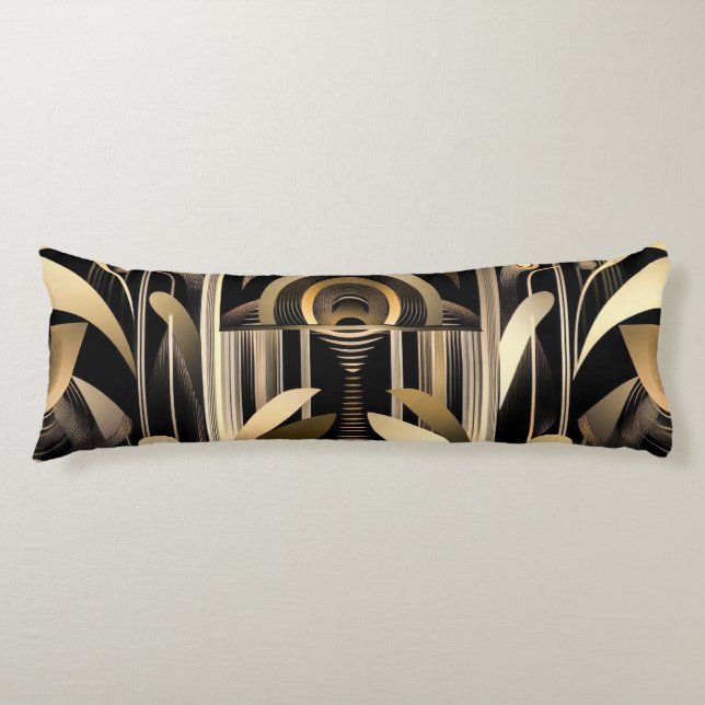 Art Deco Body Pillow Seitenschläferkissen (Vorderseite)