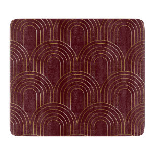 Art Deco Bögen   Elegante moderne Vintage-Schale Schneidebrett