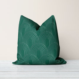Art Deco Bögen | Elegante moderne Vintage-Schuppen Kissen