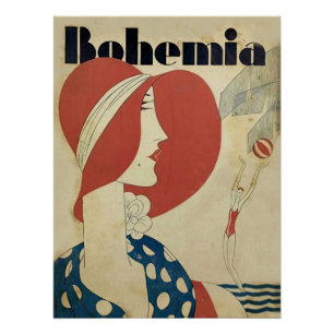 Art Deco Bohemia Magazincover Poster