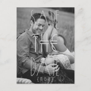 Art Deco   BOHEMISCH   SAVE THE DATE Ankündigungspostkarte
