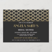 Art Deco Brautparty Gatsby Gold Party der 1920er J