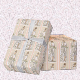Art Deco Bride Geschenkpapier