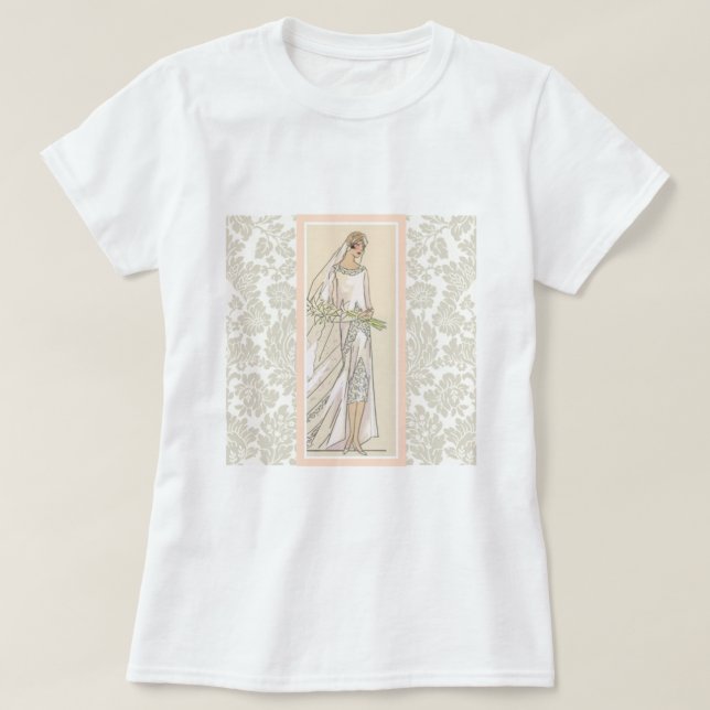 Art Deco Bride T-Shirt (Design vorne)
