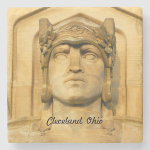 Art Deco Bridge Face (Cleveland) Steinuntersetzer