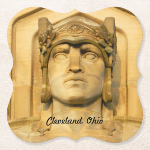 Art Deco Bridge Guardian Paper Untersetzer