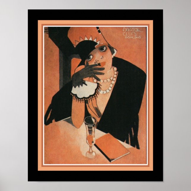 Art Deco Bristol Tanz Club 1922 Poster (Vorne)