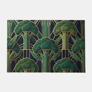 Art Deco Brokkolimuster Fußmatte