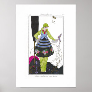 Art Deco Brunelleschi Fashion Plate Print Poster