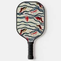 Art Deco Bunte Karpfen Schwimmen Marine Dekor