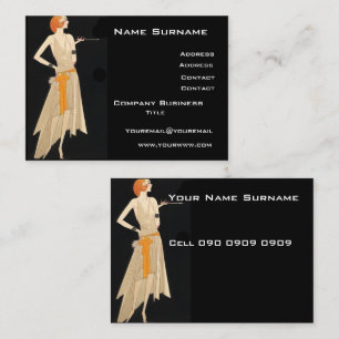 Art Deco Business Card Visitenkarte