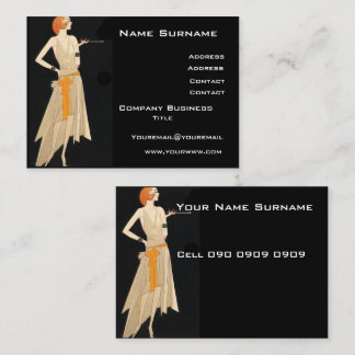 Art Deco Business Card Visitenkarte