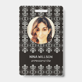 Art Deco Business-ID Ausweis