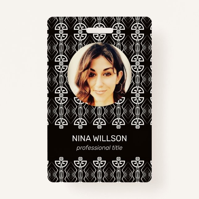 Art Deco Business-ID Ausweis (Vorderseite)