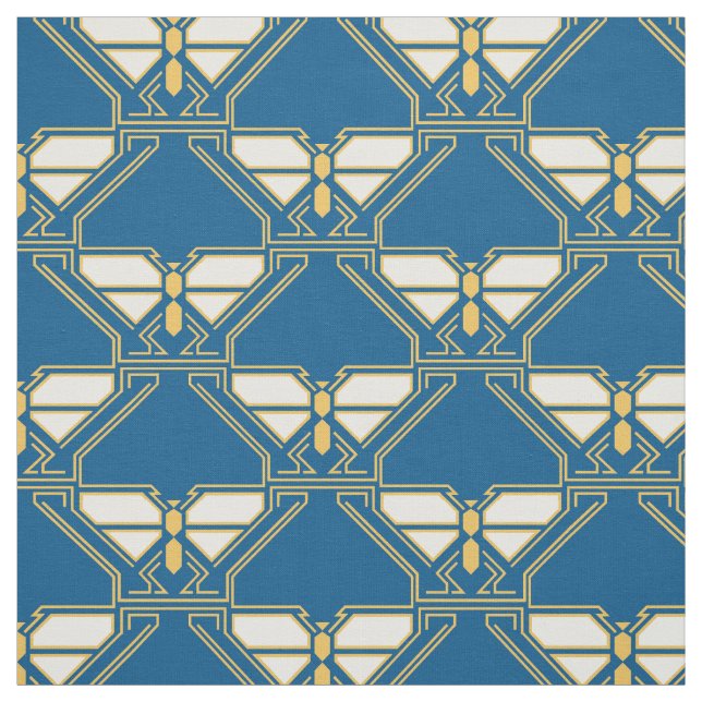 Art Deco Butterflies Stoff (Muster)
