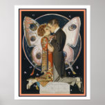 Art Deco Butterfly Couple 16 x 20 Print Poster<br><div class="desc">Joseph Leyendecker's Butterfly Couple Art Deco Print.</div>