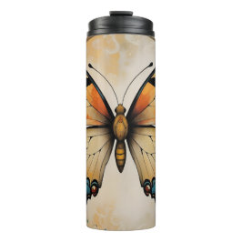 Art Deco Butterfly Tumbler Thermosbecher