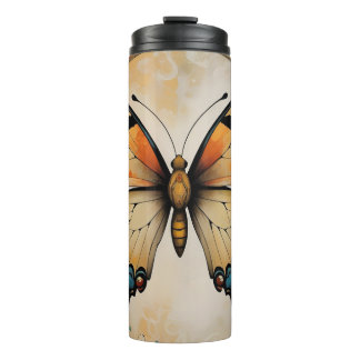 Art Deco Butterfly Tumbler Thermosbecher