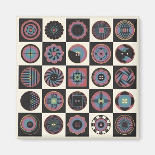 Art Deco Buttons Magnet
