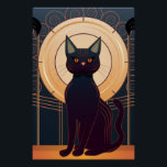 Art Deco Cat Poster<br><div class="desc">Ein stilvolles Katzenposter im Art Deko Design.</div>