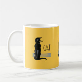Art Deco Cat Tasse