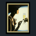 Art Deco "Champagne" 12 x 16 Print Poster<br><div class="desc">Art Deco 12 x 16 Print mit dem Titel Champagne</div>