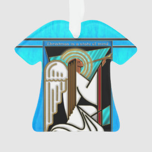 Art Deco Christmas Angel Personalisiert Ornament