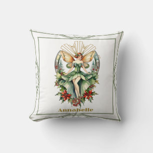 Art Deco Christmas Fairy Kissen