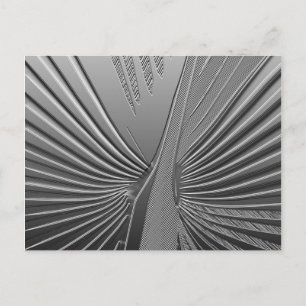 Art Deco Chrompalme Postkarte