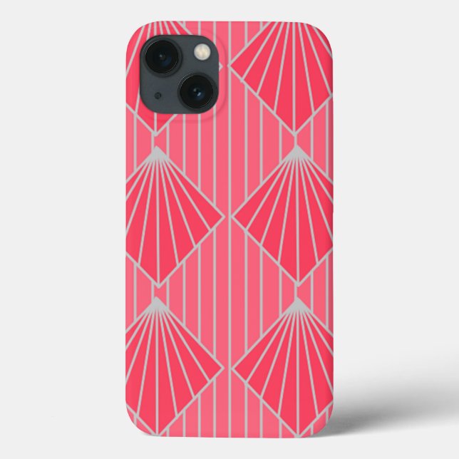 Art Deco Clam Muscheln Case-Mate iPhone Hülle (Rückseite)