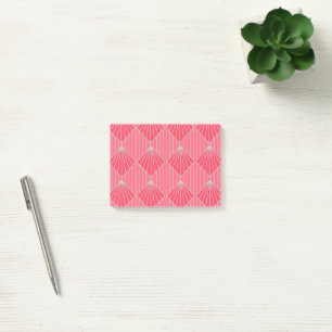 Art Deco Clam Muscheln Post-it Klebezettel