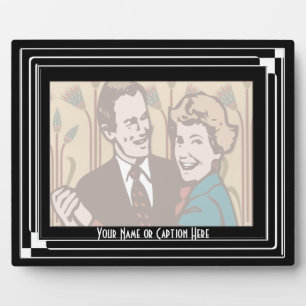 Art Deco Classic (horizontal - Personalisiert) Fotoplatte