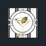 Art Deco Cocktails Leinwand<br><div class="desc">Dieses niedliche Martini-Glasdesign, das durch den Deko-Stil stark beeinflusst wird, ist mit einem Olivenbaum vervollständigt! Eine sehr einzigartige und stilvolle Geschenkidee, die ideal für diejenigen wäre, die Cocktail-Partys Liebe oder in einer Bar.</div>