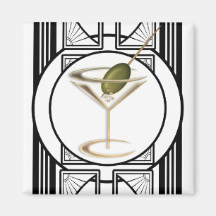 Art Deco Cocktails Magnete