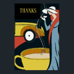 Art Deco Coffee Time dank Poster<br><div class="desc">Fügen Sie diesem Vintagen Kaffeeposter Text hinzu oder bearbeiten Sie ihn.</div>