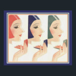 Art Deco Compact Ad der 1930er Jahre 16 x 20 Poster<br><div class="desc">Nette,  Vintage,  Deko-Kleinanzeige - 16 x 20</div>