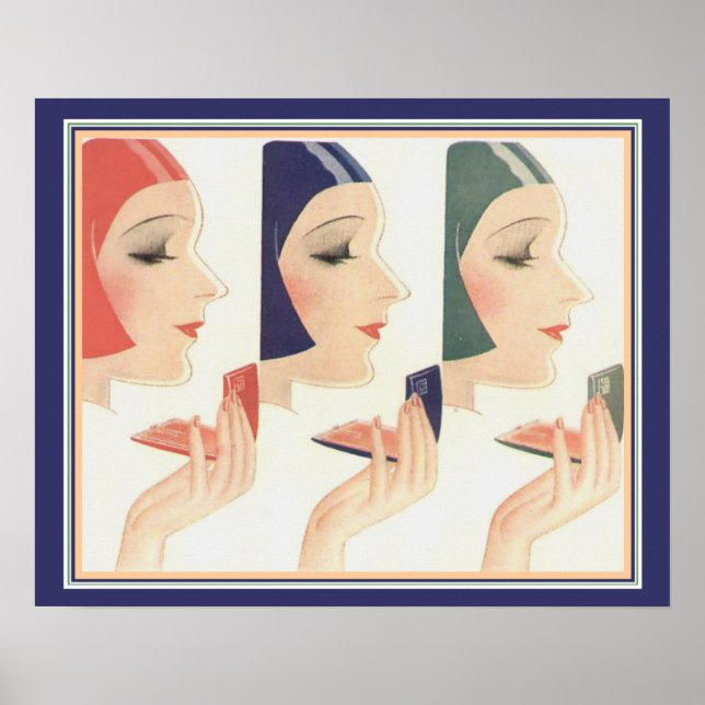 Art Deco Compact Ad der 1930er Jahre 16 x 20 Poster (Vorne)